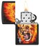 Zippo CI001279 218 Mazzi Flame Lion Black Matte Windproof Lighter