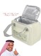 Lunch Bag Portable Bento Bag Tote Purse For Child Hand Bags Polyester Insulated Bag,Beige Grey