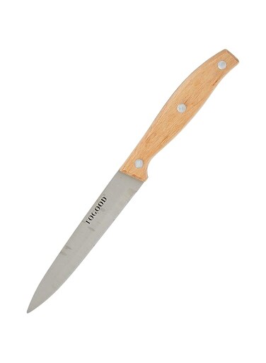 Berger Stainless Steel 5Inch Multi Purpose Knife With Wooden Handle, Bd-Wdkv-2