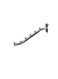 Cloth Slide 6 Balls Wall Hanger 18 Inch Silver