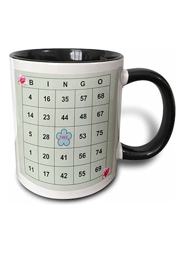 Bingo N Roses Two Tone Mug Multicolour