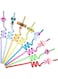 ELECDON Reusable Solar System Straws Set for Kids Birthday Parties 24 Fun Pieces