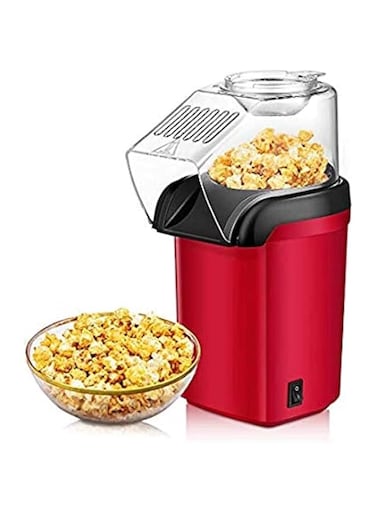 Mini Popcorn Maker, 1200W Fast Popcorn Making Machine, Hot Air Popcorn Popper with Wide Mouth Design, Oil and BPA Free, for Small Home Party