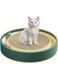 TOMVAES Cat Scratching Board Toy, Corrugated Paper Cat Turntable Cat Scratcher Board, Round Light Luxury Green Cat Claw Sharpener, Cat Entertainment Scratching Toy Cardboard, 40 * 7cm