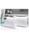 Linen Klub Pack Of 2 Press Pillow Size 50cm x 70cm , Outer Cover: 100% Microfiber Filling: 700grams Hollow Fiber Soft Feel ,Color: White