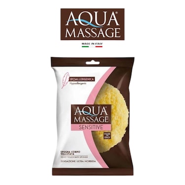 Aqua Massage Sensitive Extra-Gentle Sponge &ndash; Hypoallergenic, Ideal for Sensitive Skin and Babies