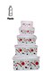 Al Madina ALSAQER Food Storage Container Set of 5 Pcs, Kitchen &amp; Refrigerator Storage Sealed Box, White, FC-5