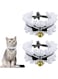 NALACAL 2pcs Bow Tie Cat Collar Bandana, Cat Collars with Bells Adjustable Cat Lace Bow Tie Bandana, Cats Bow Bib with Cute Bowknot Neck Strap Kitten Collar Cat Bandana for Cats, Kitten, Small Pet(M)