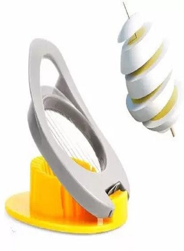 CLASSY TOUCH Egg Cutter &ndash; Stainless Steel Boiled Egg Slicer Tool