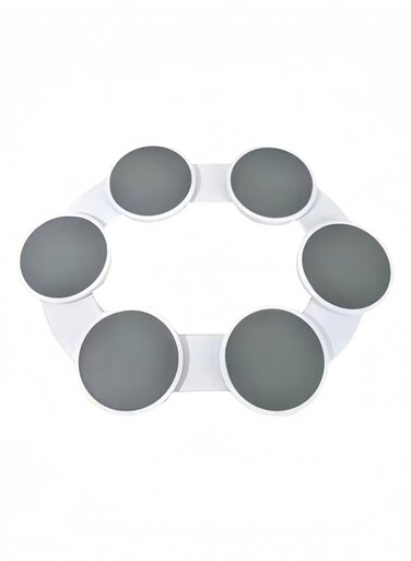 Dining Table Turntable, Cabinet Turntable Expandable for Rectangular and Oblong Tables, 360 Degree Rotation 6 Dishes