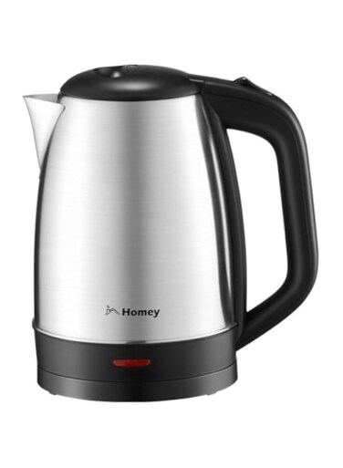 Homey Electric Kettle Stainless Steel 1.7L Capacity, 1500-1800W Rapid Boiling, Automatic Shut-Off, 1 year manufacturer warranty
