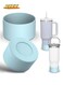 2 pack Silicone Boot For Stanley Quencher Tumbler 30 oz 40 oz, Bottom Boot for Stanley IceFlow Flip 30 20 oz, Protector Sleeve for Water Bottle 12-24oz (Blue)