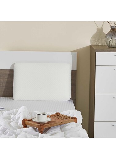 Box Cozy Memory Foam Pillow Polyester White 60 x 40cm