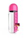 Water Bottle With Portable Medicine Organizer Pink/Clear