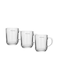 Glass Tumbler Set 3Pcs Transparent 29.5X9X9Cm 220Ml 7.5Oz Clear