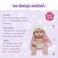 JC Toys - Lots To Love Babies 14" All Vinyl Doll, 4 Piece Bath Time Gift Set, Posable &amp; Waterproof, Ages 2+ Pink