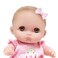 JC Toys Lil Cutesies 8.5" All Vinyl Baby Doll, Posable And Washable, Removable Outfit, Mimi - Brown Eyes,   Ages 2+
