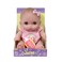 JC Toys Lil Cutesies 8.5" All Vinyl Baby Doll, Posable And Washable, Removable Outfit, Mimi - Brown Eyes,   Ages 2+