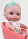 JC Toys Lil Cutesies Twin 8.5" All Vinyl Dolls And Stroller Set, Posable And Washable, Removable Outfits  Twin Stroller And Accessory,   Ages 2+, Green