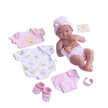 JC Toys Dolls 14 Inch La Newborn Gift Set