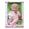 JC Toys Berenguer Boutique Soft Body 38Cm Pink Baby Doll Open/Close Eyes With Play Elephant Theme