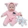 JC Toys Berenguer Boutique Soft Body 38Cm Pink Baby Doll Open/Close Eyes With Play Elephant Theme