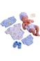 La Newborn Baby Doll With Accessories 14 inches - Blue 18543