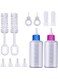 AquaFalcon 12-Piece Pet Feeding Bottle Kit: Essential Kitten and Puppy Milk Feeder Set with Pet Feeding Bottle Replacement Nipples - Ideal for Newborn Dogs, Cats, and Small Animals
