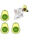 MAKINGTEC Catnip Wall Ball, Avocado-Shaped Cat Toys, Edible Cat Licking Toys, Cat Chew Toys Teeth Grinding Toys Clean Cat Chew Toys, Rotatable Indoor Cat Toys (3 Pieces, Mint Flavor)