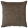 Corduroy Cotton Cushion Cover, Grey-Brown, 50x50 cm