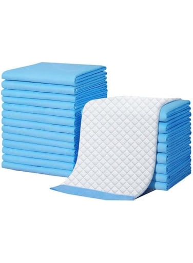 JENERY Disposable Pet Diaper, Absorbent Training Pee Pad Nappy, Pet Urine Pads, Dog Urine Pads (M, 45x60cm, 50 PCS)