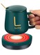 Portable Coffee Cup Warmer Heater Set Heat Heating Cup Pad Ceramics Mug Thermostatic Electric Coaster 55&acirc;&bdquo;&fnof; Mug Mat Office Tea Coffee Milk Heater with...