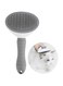 2 in 1 Cat and dog hair removal brush with release button for pet massage hair removal to remove tangled and loose hair, small and medium sized large cat and dog hair brush, self-cleaning smooth brush
