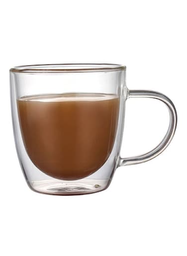 Wall Insulated Tea Cup Clear 350ml
