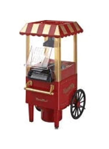 Other Popcorn Maker - Red Stainless Steel Popcorn Popper