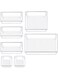 CLOUDFOUR Desk Drawer Organizers Tray Set, Drawer Divider, 7pcs Clear Plastic Storage Bins Bathroom Drawer Organiser, Drawer Organizer Tray for Makeup, Kitchen Utensils, Jewelries, Gadgets