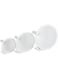 Prestige Plastic Funnel Set, 3 Pieces, White