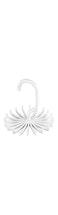2 Pack Updated Twirl Tie Rack Belt Hanger Holder Hook for Closet Organizer Storage White, One Size