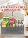 Counter snack organizer, 6-grid, grey fabric snack container with handle, snack box, can be used for storing miscellaneous items, cutlery organizer, and storage