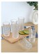 Embossed Pattern Highball Glasses, Set of 6 Drinking Glasses with Mixed Design, 280ml Durable Drinkware Cups for Cocktails, Water, Juice, Beer, Wine-Special Edition Glassware Set, Dishwasher Safe