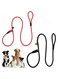 CHENGNAN 2 Pcs Dog Leash, Durable Anti Slip Dog Lead 4.4 FT Comfortable Strong Rope, Slip Leash for Medium &amp; Small Dogs,Pet Training Leash&iuml;&frac14;&circ;Black+Red&iuml;&frac14;&permil;