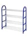 Dubai Gallery 4-Tier Shoe Rack Blue/Silver 58X18X5Centimeter