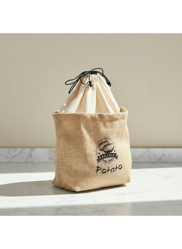 Box Jute Potato Bag - 25x15 cm