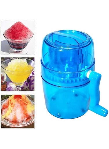 1L Portable Hand Crank Manual Ice Crusher Shaver Kids Shredding Snow Cone Maker Machine Kitchen