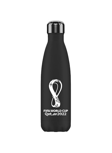 Fifa World Cup Qatar 2022 Stainless steel Vacuum Double Wall Bottle 500ml Black, RT5011018