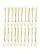 ZumZup 20PCS Fruit Forks Set 13cm 304 Stainless Steel Salad Tools Dessert Forks Matte Polished Gold