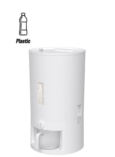 Kg Airtight Grain Container Storage Dispenser With Lid &amp; Measuring Cup