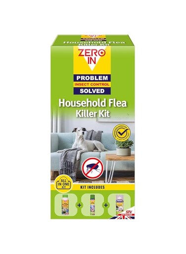 Zero In STV Household Flea Killer Kit   Effective Insect &amp; Bug Repellent   Long-Lasting Protection for Indoor &amp; Outdoor Use