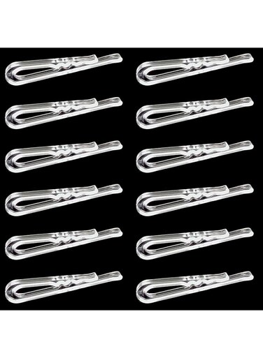 IFAMIO 1000 Pcs U Shape Plastic Alligator Clips with Teeth Clear Shirt Folding Clips for Socks Dress Ties Garment Clips Clothespins for Hanging Pants
