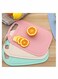 Mini Kitchen Cutting Board Mats Small Fruit Cutting Board Wheat Straw Plastic Cutting Boards, Juice Grooves, Thicker Boards Easy Grip Handle, Non Porous(13 Inch x 8.5 Inch) 3 Pack